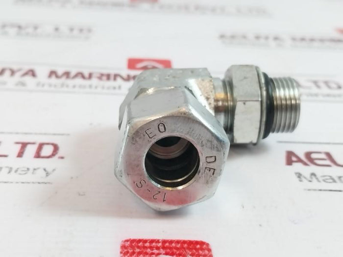 Lot of 2X Parker 12-S 90 Degree Hose Fluid Connector