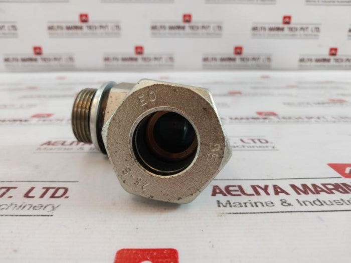 Lot of 2X PARKER 25-S Degree Mild Steel Hydraulic BSP Male Elbow