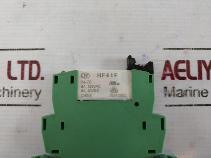 Lot of 2X Phoenix Contact PLC-BSC-24DC/21 Relay Base 2966016 24V 6A 250VAC 30VDC