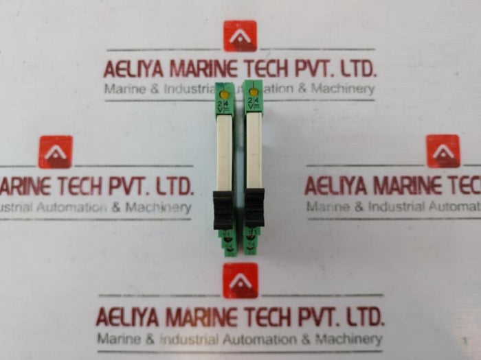 Lot of 2X Phoenix Contact PLC-BSC-24DC/21 Relay Base 2966016 24V 250VAC/6A 12V