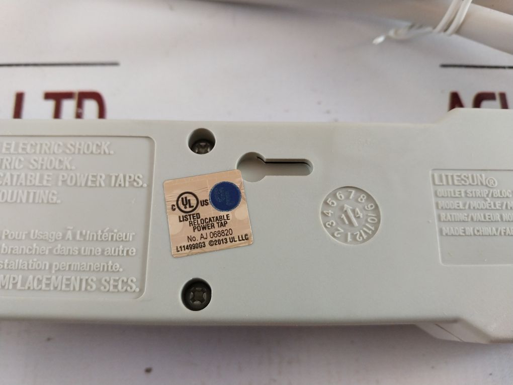 Lot Of 2X Power First LTS-6CXB Surge Protector Outlet Strip
