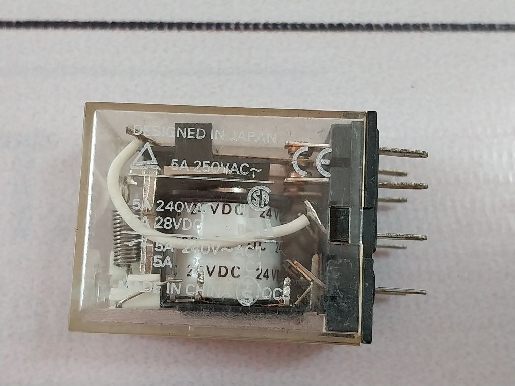 Lot Of 5X Omron MY2N Power Relay 24V DC