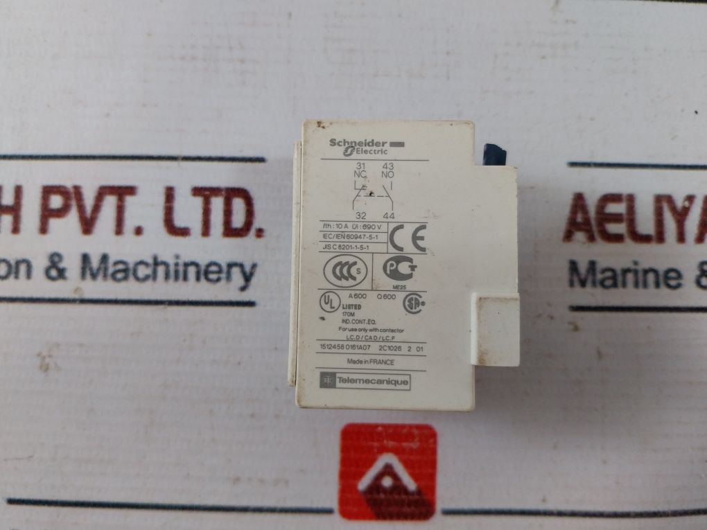 Lot Of 3X Schneider Electric/Telemecanique Ladn11G Auxiliary Contact Block 690V
