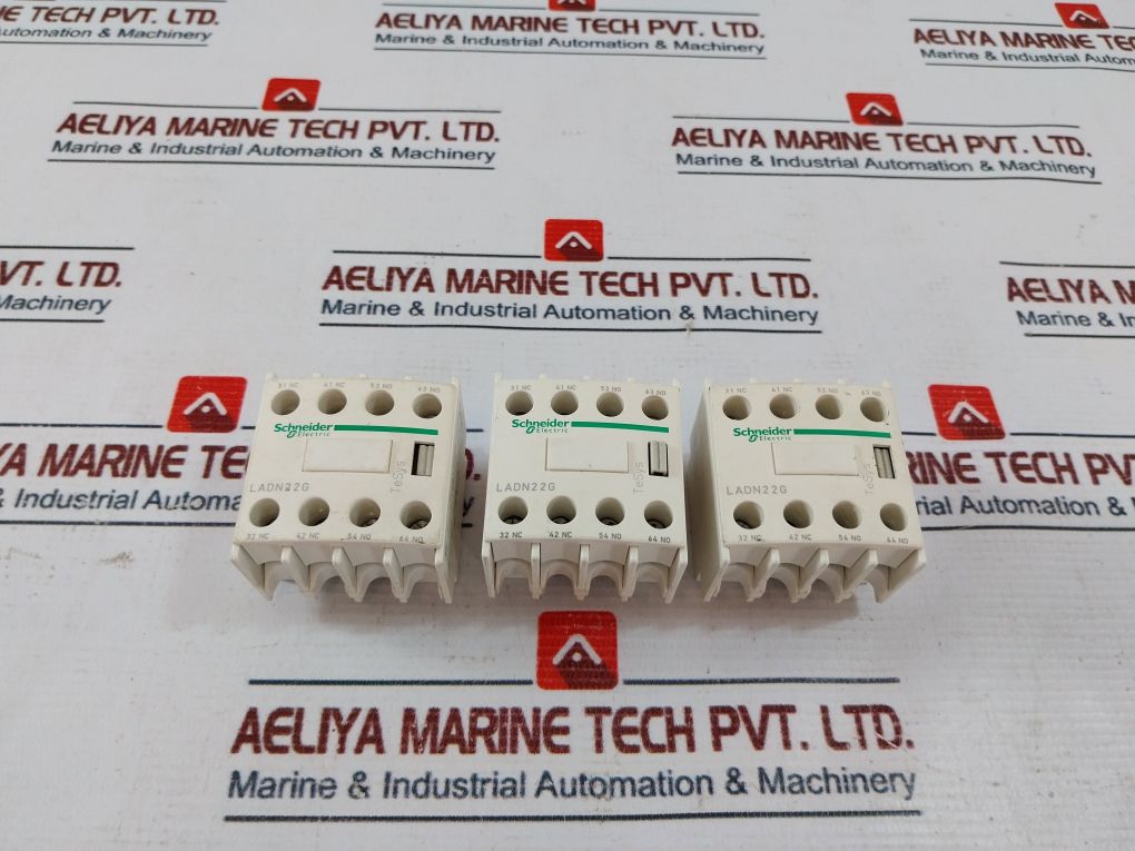 Lot Of 3X Schneider Electric/Telemecanique Ladn22G Auxiliary Contact Block 690V