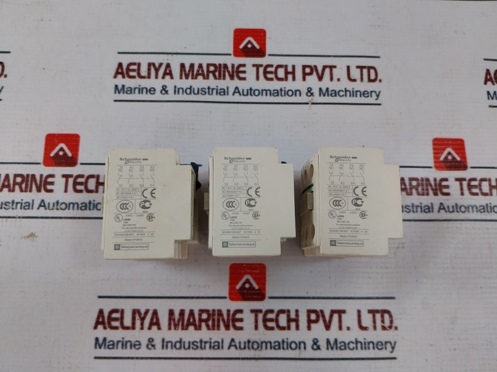 Lot Of 3X Schneider Electric/Telemecanique Ladn22G Auxiliary Contact Block 690V