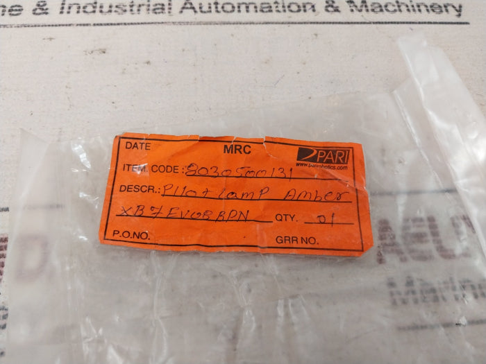 Lot Of 3X Schneider Electric/Telemecanique XB7EV08BPN Pilot Lamp Amber 24VAC LED