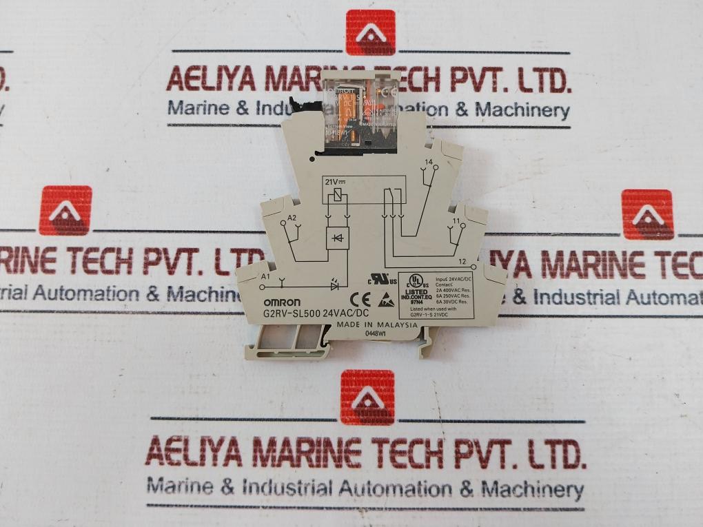 Lot Of 4X Omron G2RV-SL500 Industrial Relays 24VAC/DC