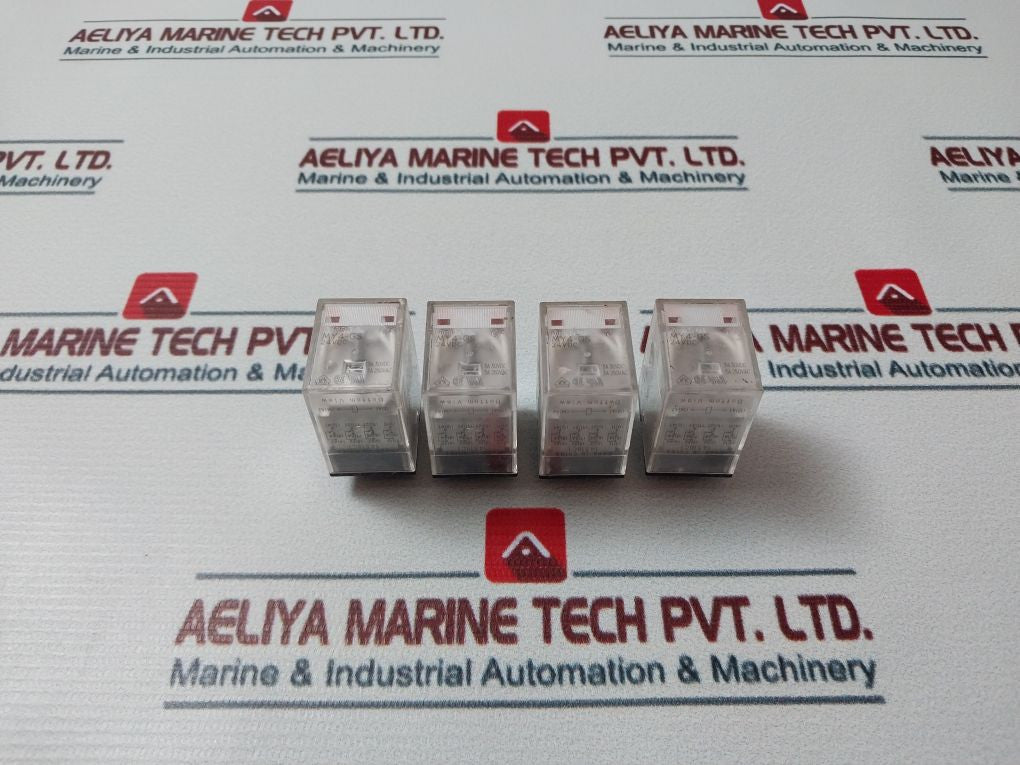 Lot Of 4X Omron My4-Gs Relay 3A 30Vdc 250Vac