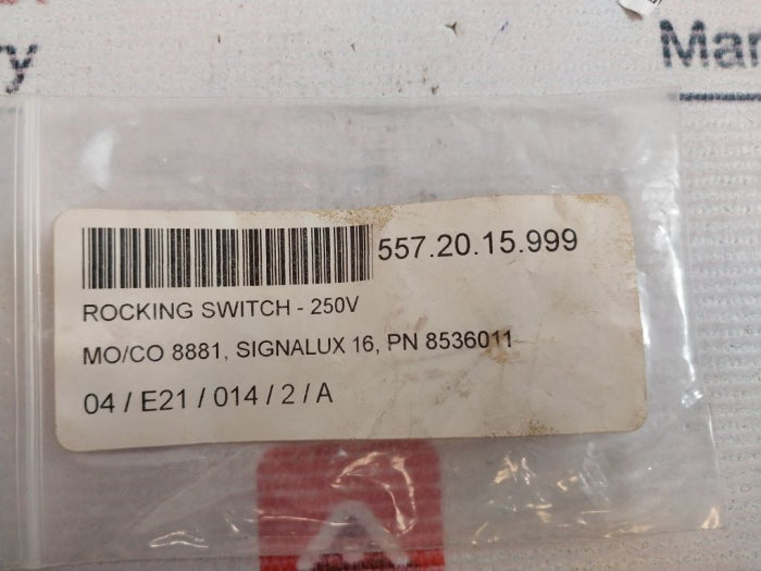 Lot Of 5X Arcolectric C1553Pl Rocking Switch