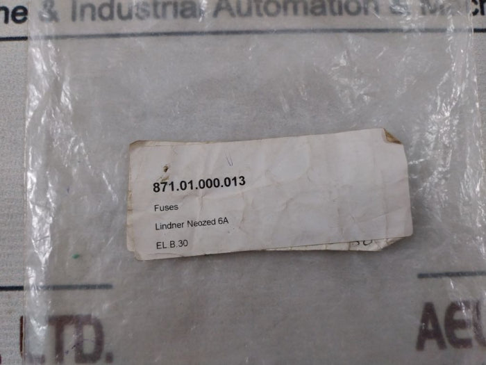 Lot of 5X Lindner 6A Ceramic Bottle Fuses GL 4070