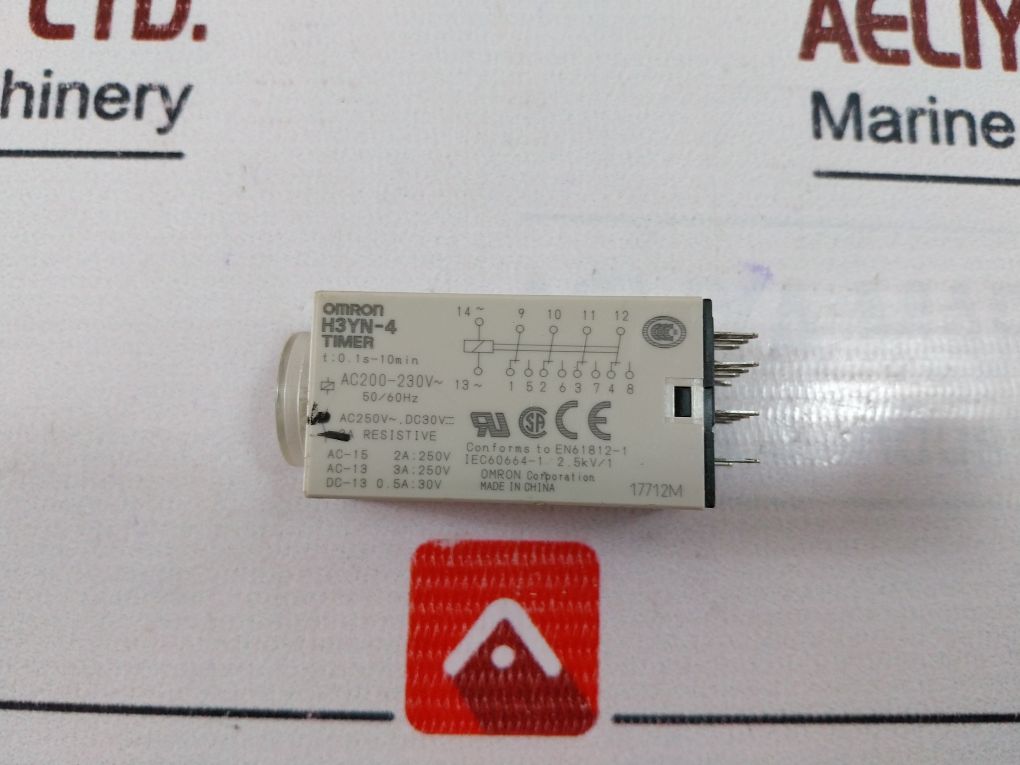 Lot of 3X Omron H3YN-4 Timer 200-230 VAC 3A 250V 17712M 2.5KV/1