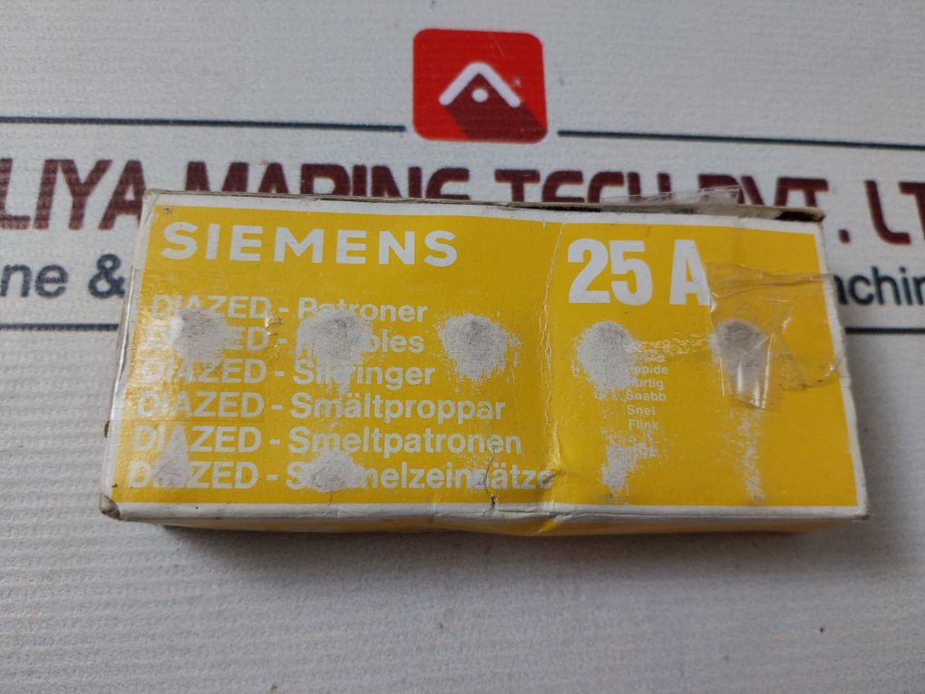 Lot Of 5X Siemens 25/500 Fuse Insert 25A