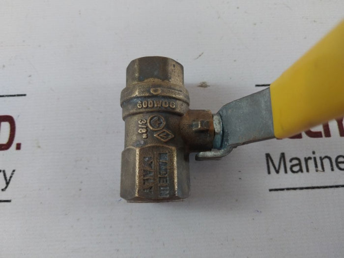 Lot of 3X 600wog 3/8" ball valve