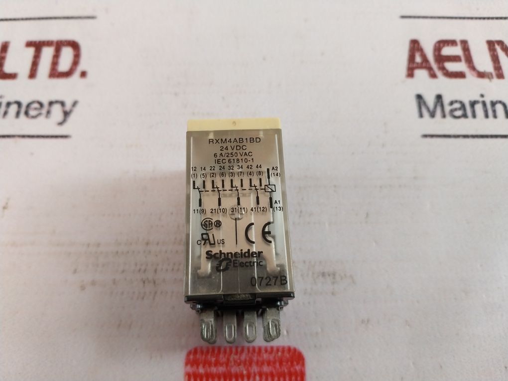 Lot Of 6X Schneider Electric/Telemecanique Rxm4Ab1Bd Relay 6A/250 Vac