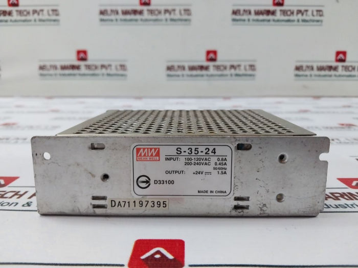 Mean Well S-35-24 Power Supply 100-120Vac