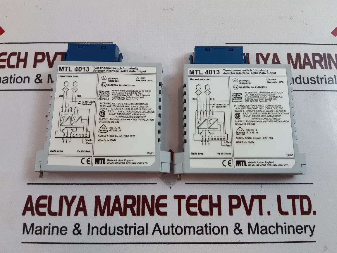Measurement Technology Mtl4013 Two-channel Proximity Detector