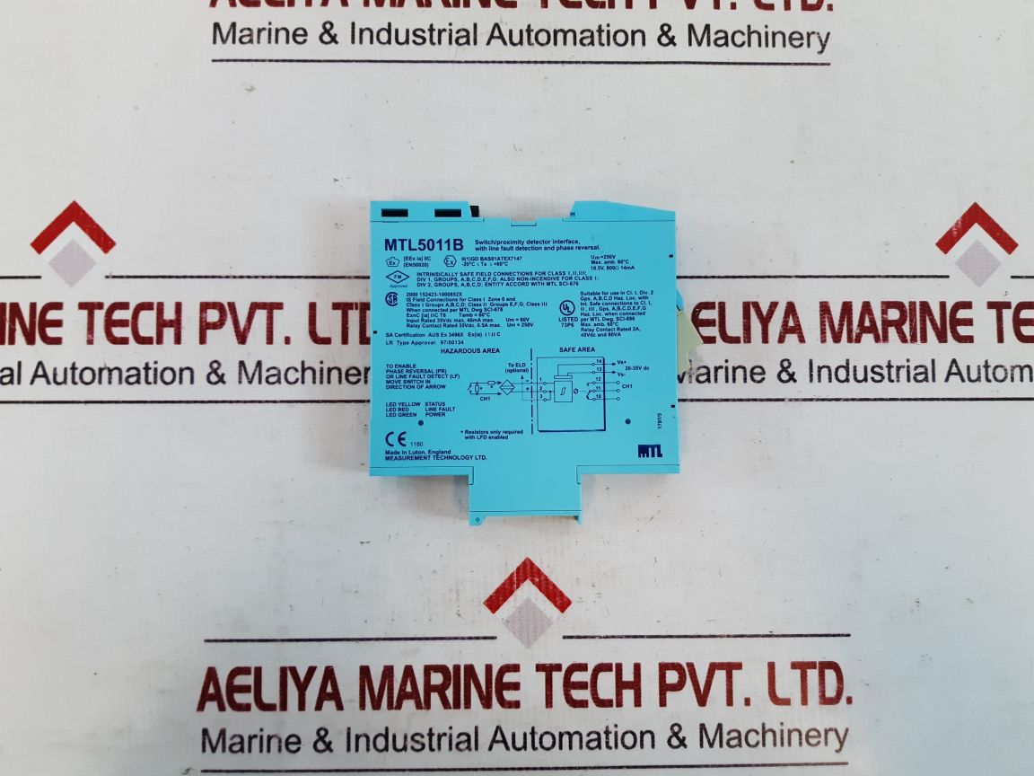 Measurement Technology Mtl5011B Proximity Detector Interface