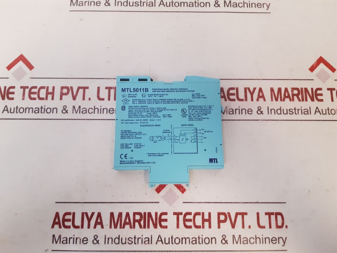 Measurement Technology MTL5011B Proximity Switch Detector Interface, um= 250v