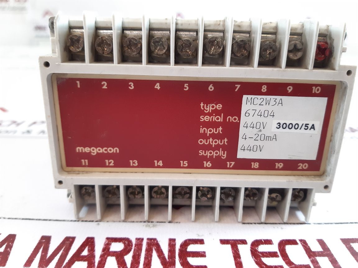 Megacon Mc2W3A Relay 440V Output 4-20Ma