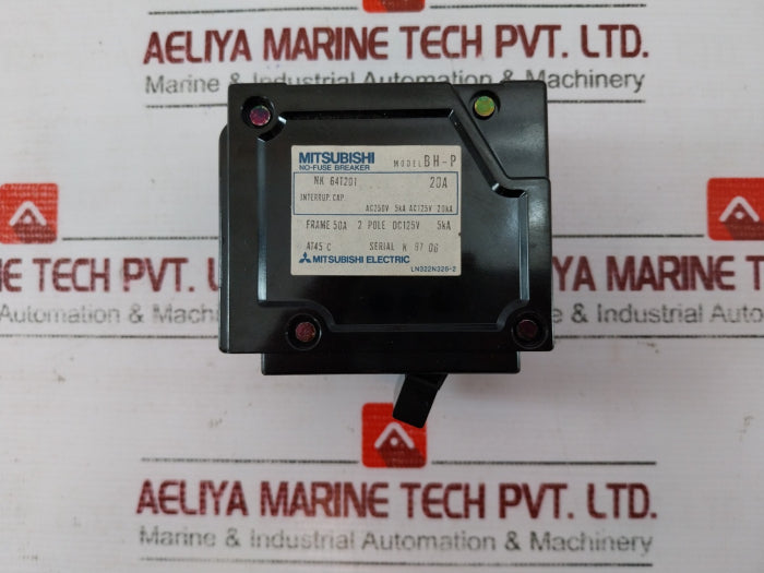Mitsubishi Bh-p No Fuse Breaker 2 Pole Ln322N326-2