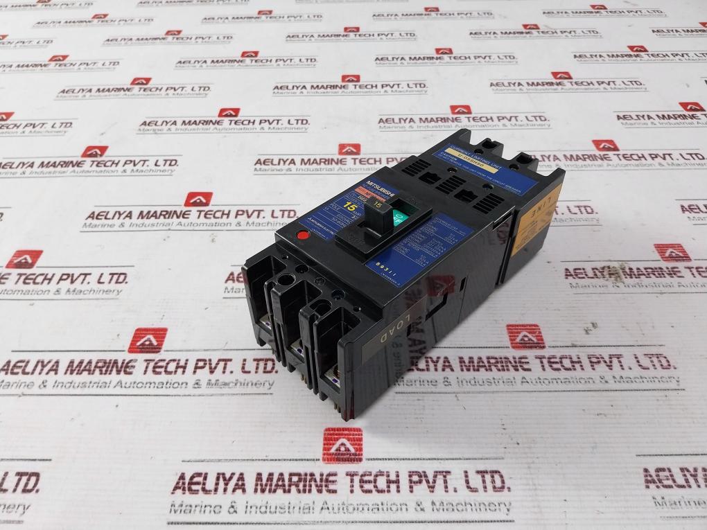 Mitsubishi Electric Nf50-uc No-fuse Breaker 15A 3-pole 600V Ac