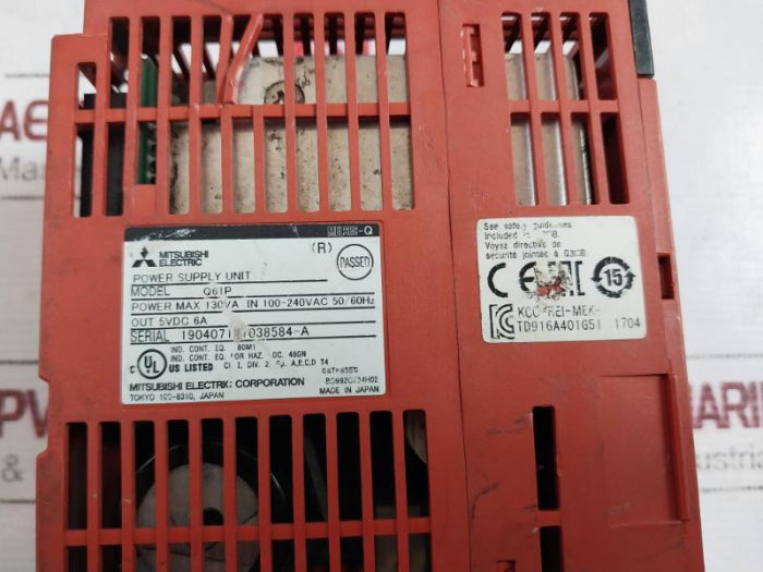 Mitsubishi Electric Q61P Power Supply Unit 100-240Vac 50/60Hz 130Va