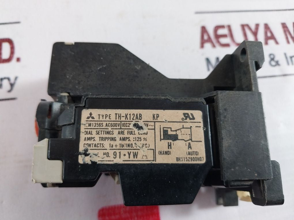 Mitsubishi Th-k12Ab Kp Overload Relay Mounting Pitch M4X35X55 Ua-hz12