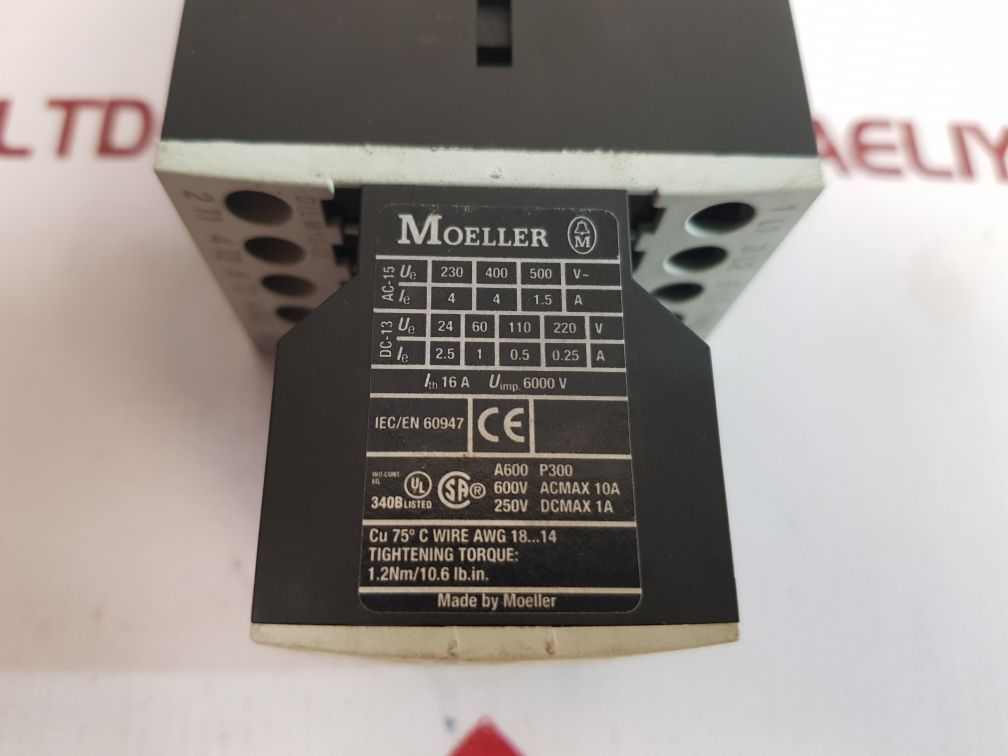 Moeller Dil M32-xhi22 Contactor With Dil M 12-10 Auxiliary Contact