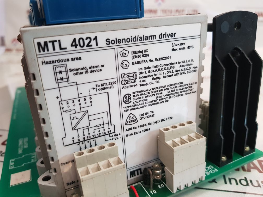 Mtl Instruments Ex92C2001 Pcb289/5 Module Rack