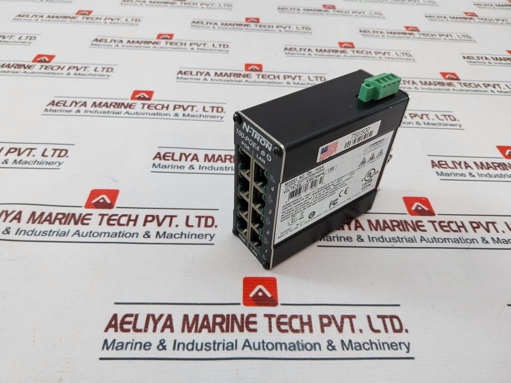 N-tron 100-poe4 Industrial Ethernet Switch 1.6A 45-49V