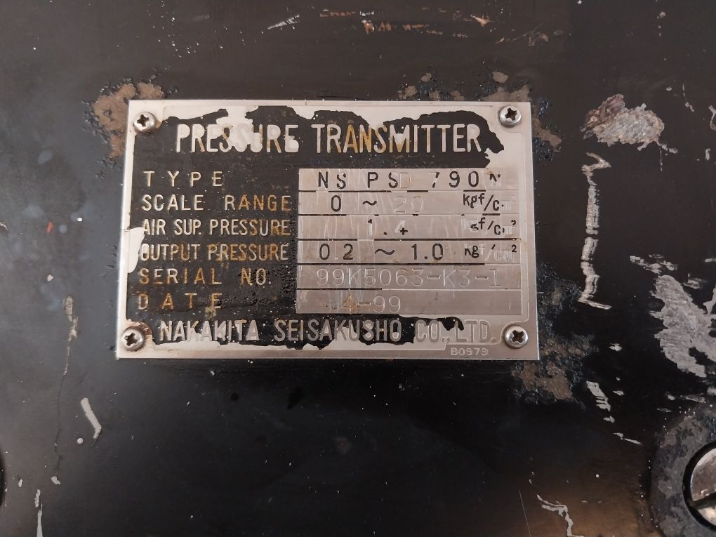 Nakakita Seisakusho Nspsd 790N Pressure Transmitter 0-200 Kpa