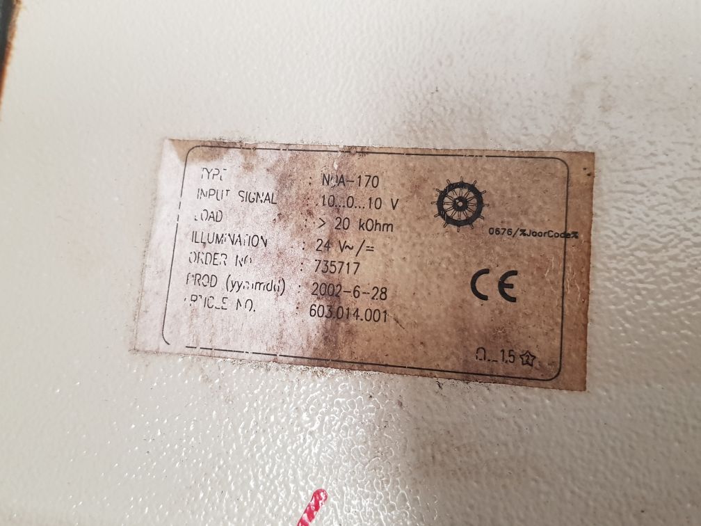 Noa-170 rudder rpm
