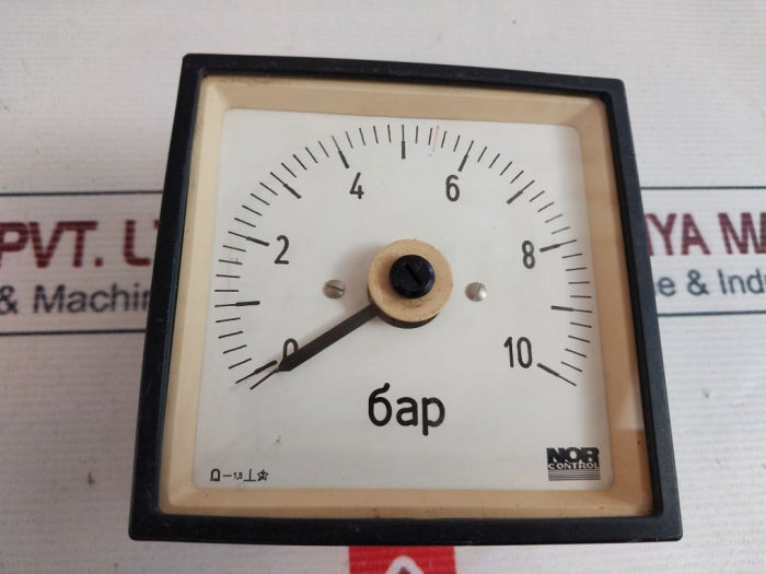 Norcontrol 0-10 Bar Meter
