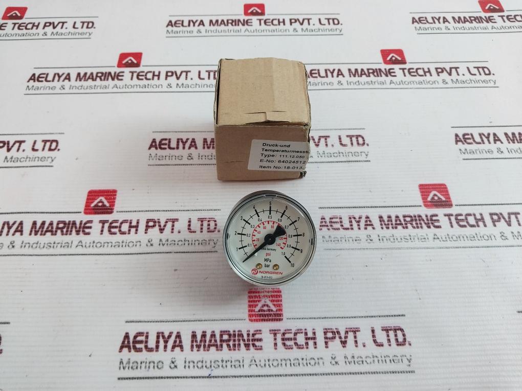 Norgren 18-013-013 Pressure Gauge 0 – 140Psi – Aeliya Marine Tech