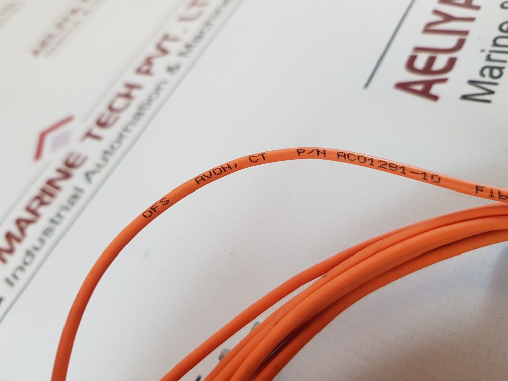 Lot of 2X Ofs ac01281-10 fiberwire optical cable