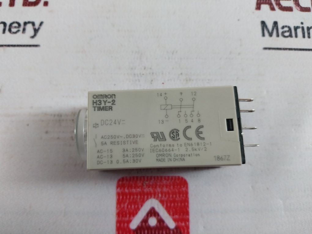 Omron H3Y-2 Timer 0-60 Sec Ac 250V Dc30V