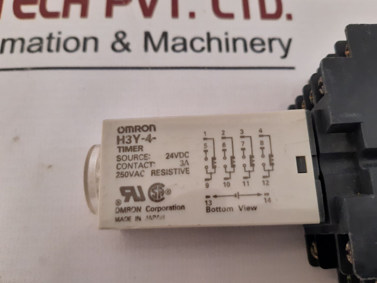 Lot of 4X Omron h3y-4 timer 24vdc