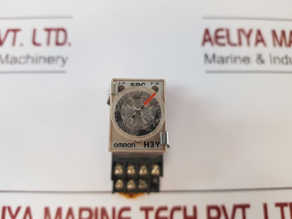 Lot of 4X OMRON H3Y-4 Timer Relay 24VDC 3A Timer 0-5 Sec