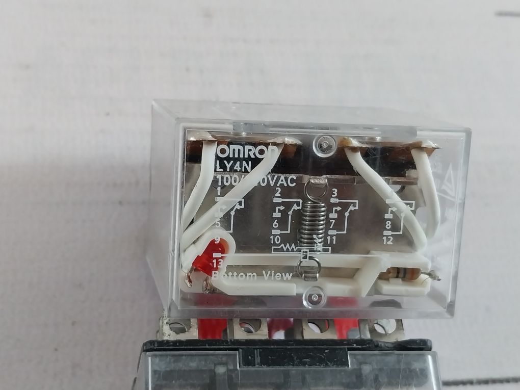 Lot of 7X Omron LY4N General Purpose Relay 10A 110VAC