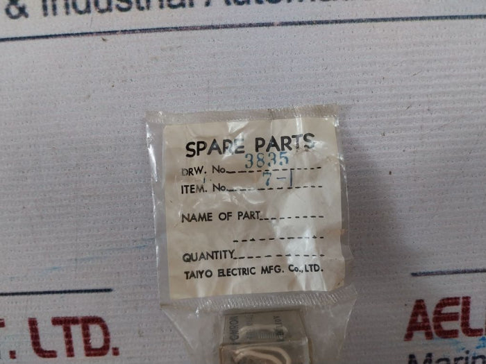 Lot of 2X OMRON MY4Z Control Relay 100/110 VDC SWB-0571.017