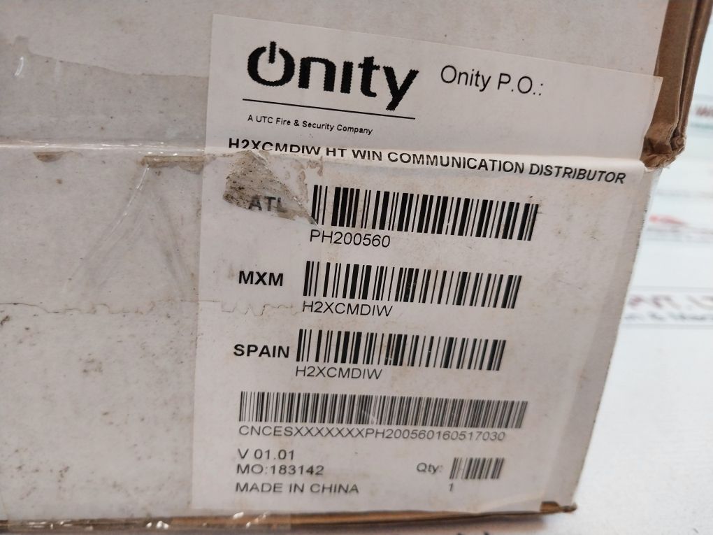 Onity H2Xcmdiw Ht Win Communication Distributor Box Version 01.01 50/60Hz