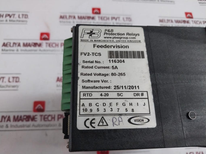 P&B Fv2-tcs Feedervision Protection Relay 80-265V 5A