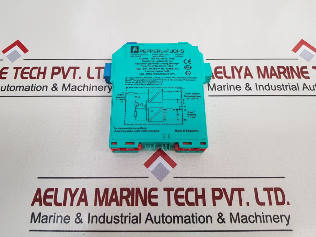 Pepperl+Fuchs Kfd2-cd-ex1.32-8 Transformer Isolated Driver 71907