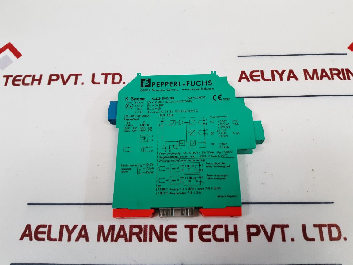 Pepperl+Fuchs K-system Kcd2-sr-ex1.Lb Switch Amplifier 216712