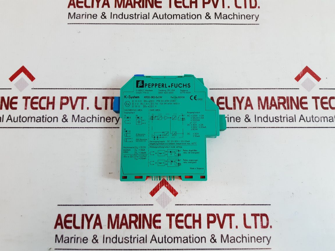 Pepperl+Fuchs Kfd2-sr2-ex1.W Switch Amplifier 132958 Dc20-30V/ 20-25Ma