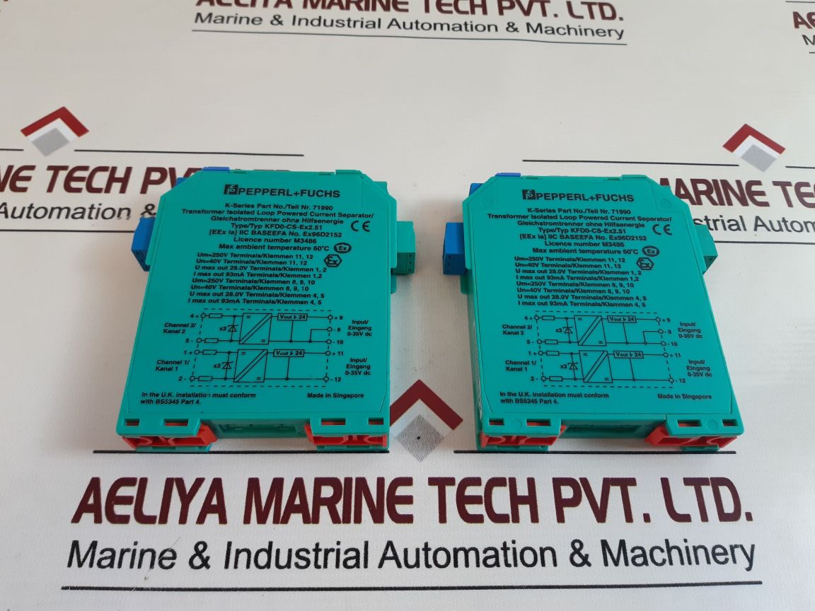 Pepperl+Fuchs Kfd0-cs-ex2.51 Current Driver/ Separator 71990