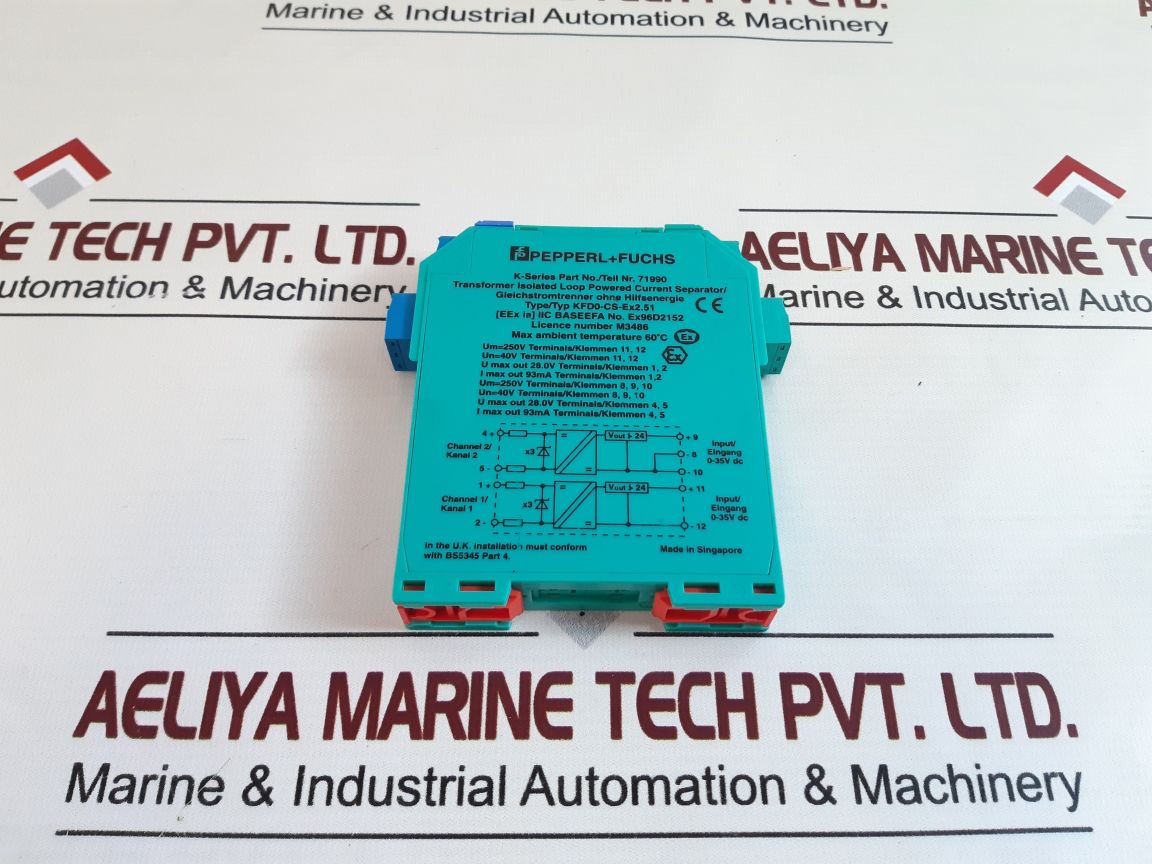 Pepperl+Fuchs Kfd0-cs-ex2.51 Current Driver/ Separator 71990