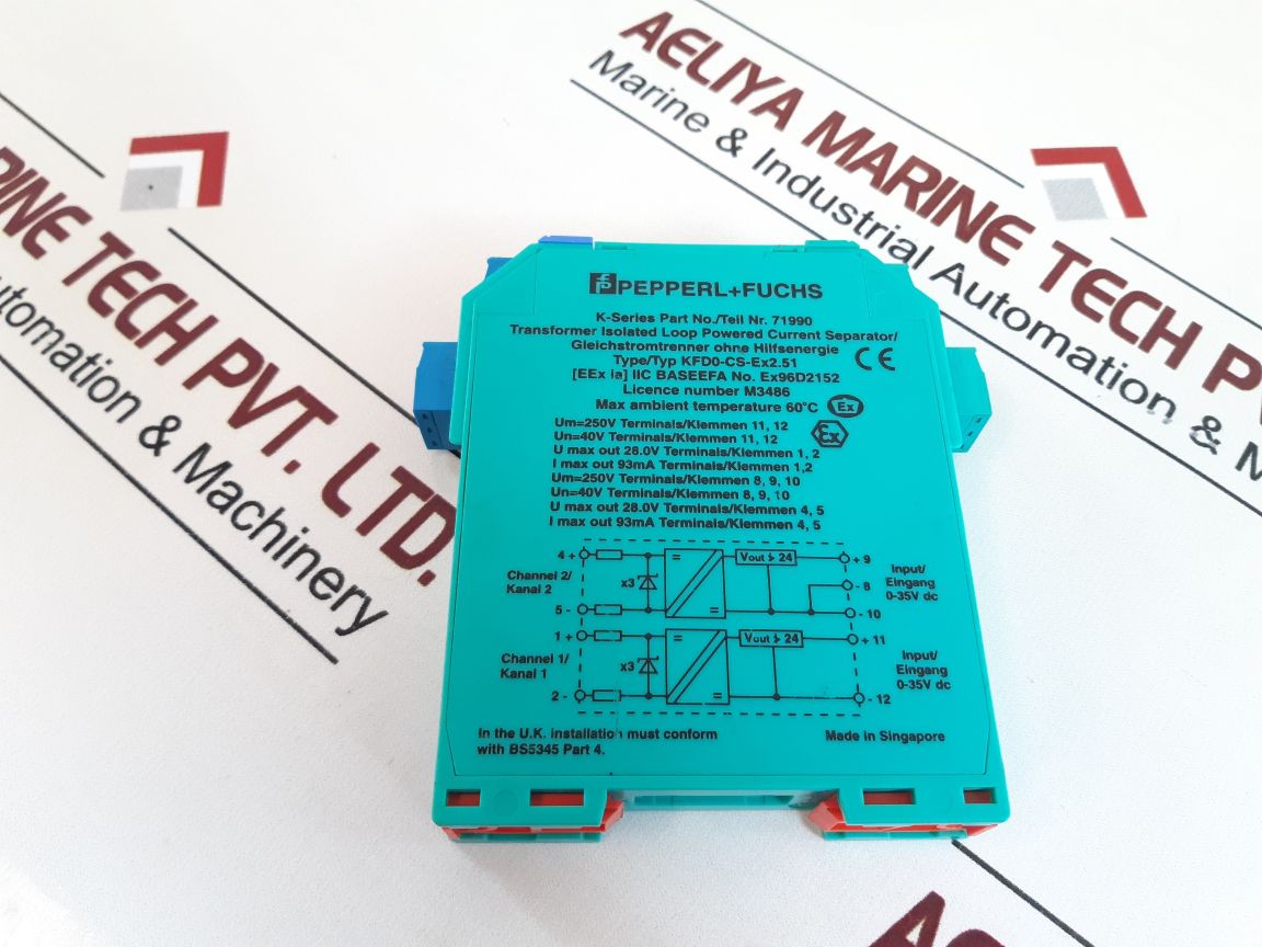 Pepperl+Fuchs Kfd0-cs-ex2.51 Current Driver/ Separator 71990