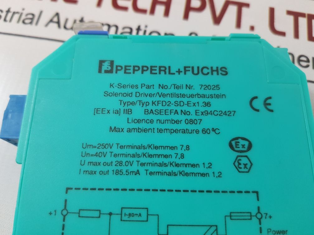 Pepperl+Fuchs Kfd2-sd-ex1.36 Intrinsically Safe Barrier