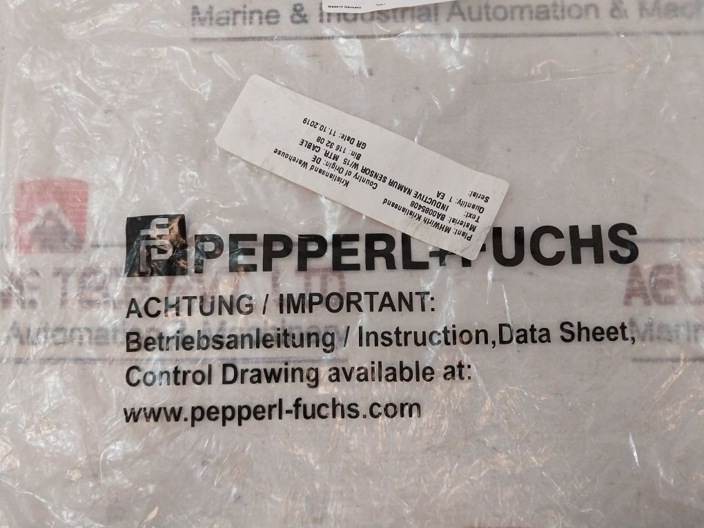 Pepperl+Fuchs Ncb10-30Gm40-n0-15M-og Inductive Namur Sensor With 15M Cable